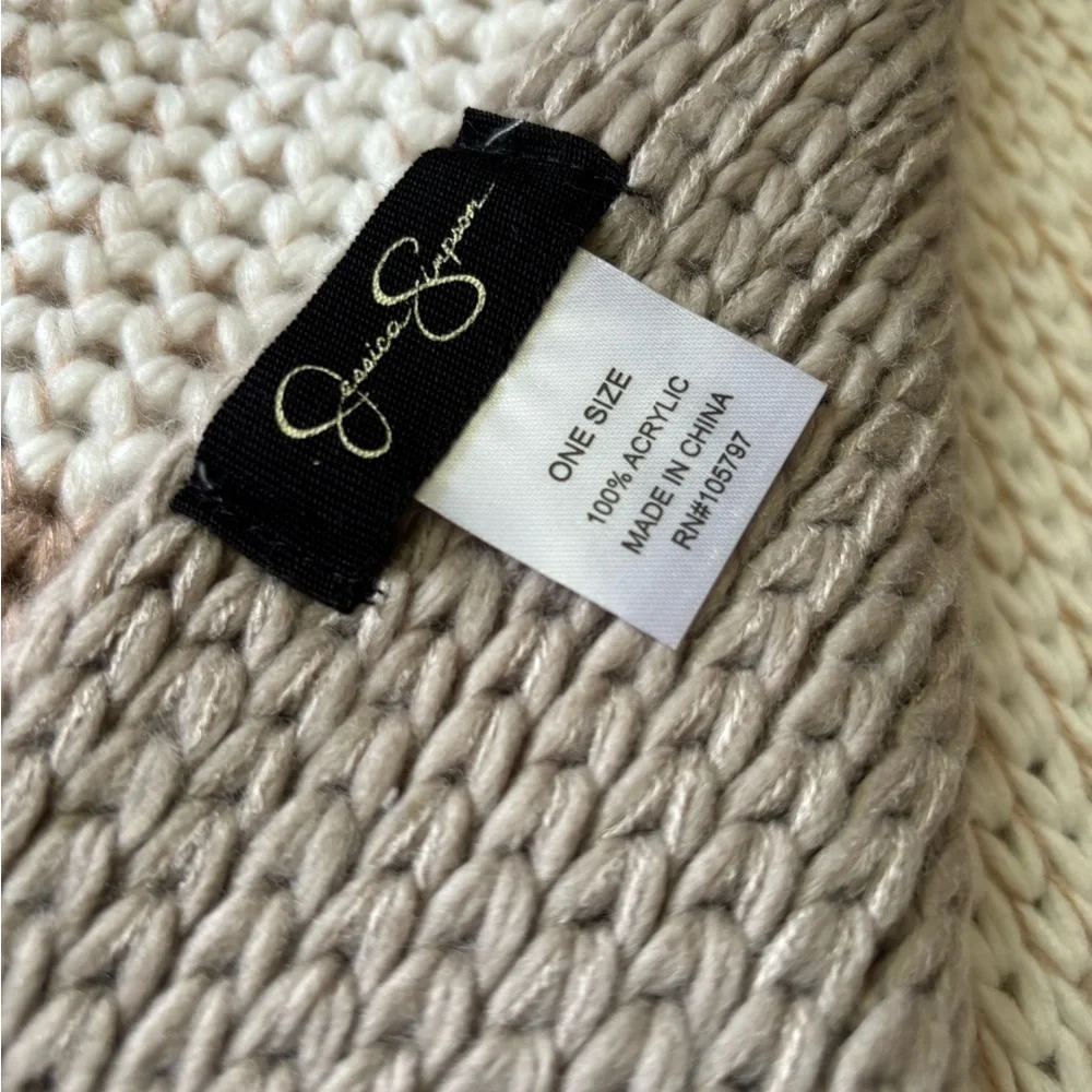 Jessica Simpson tri color Knit Scarf